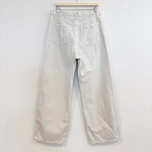 Favorite Daughter Denim The Masha Wide Leg Jeans Stone Cream Beige Plus Size 32 - Picture 13 of 14